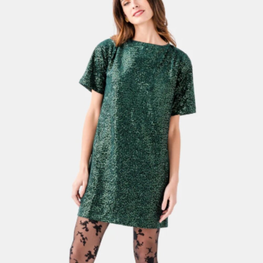 Wishlist Sequin Open Back Mini Dress